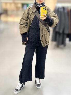 「アイテム（マフラー）」を使った、jolinwangさん（レディース・159cm）の秋コーディネート