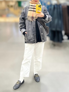 「アイテム（サンダル）」を使った、jolinwangさん（レディース・159cm）の秋コーディネート