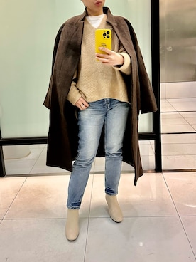 「plage（プラージュ）のアイテム（その他アウター）」を使った、jolinwangさん（レディース・159cm）の冬コーディネート