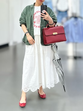 「Repetto（レペット）のアイテム」を使った、jolinwangさん（レディース・159cm）の夏コーディネート