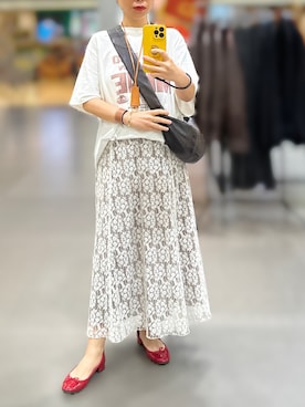 「アイテム（バレエシューズ）」を使った、jolinwangさん（レディース・159cm）の秋コーディネート