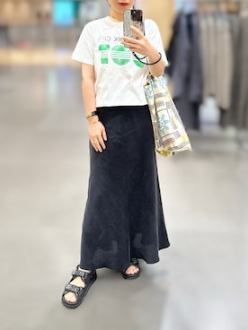 「アイテム（ブレスレット）」を使った、jolinwangさん（レディース・159cm）の秋コーディネート