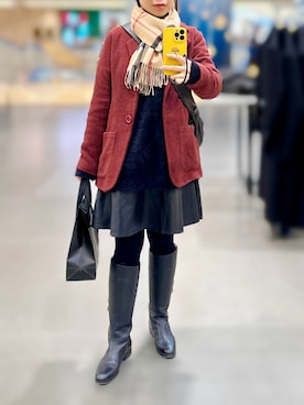 「plage（プラージュ）のアイテム」を使った、jolinwangさん（レディース・159cm）の冬コーディネート