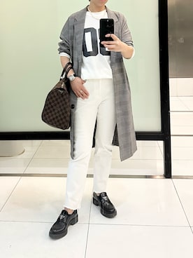 「MOUSSY（マウジー）のアイテム（ジャケット/アウター）」を使った、jolinwangさん（レディース・159cm）の秋コーディネート