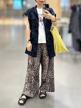 「アイテム（チノパンツ）」を使った、jolinwangさん（レディース・159cm）の秋コーディネート