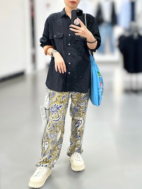「AP STUDIO（エーピーストゥディオ）のアイテム（パンツ、その他）」を使った、jolinwangさん（レディース・159cm）の秋コーディネート
