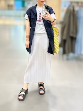 ISSEY MIYAKE イッセイミヤケ スカート グレー系 スカート ISSEY MIYAKE - me ISSEY MIYAKE ミーイッセイ ミヤケ 25SS MIX