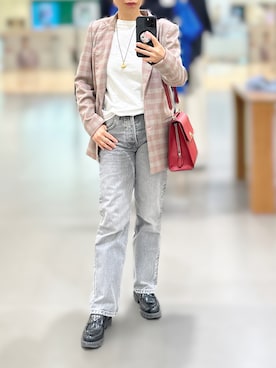 「BALENCIAGA（バレンシアガ）のアイテム」を使った、jolinwangさん（レディース・159cm）の春コーディネート