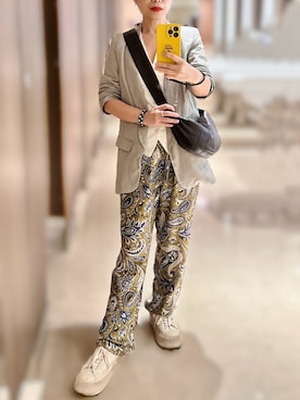 「アイテム（ブレスレット）」を使った、jolinwangさん（レディース・159cm）の秋コーディネート