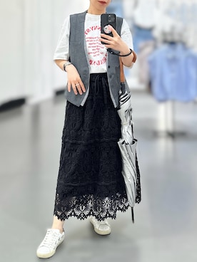 jolinwangさん（レディース・159cm）の夏コーディネート