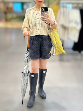 「TODAYFUL（トゥデイフル）のアイテム（シャツ/ブラウス）」を使った、jolinwangさん（レディース・159cm）の夏コーディネート