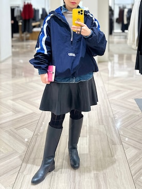 「アイテム（ジャケット/アウター）」を使った、jolinwangさん（レディース・159cm）の冬コーディネート