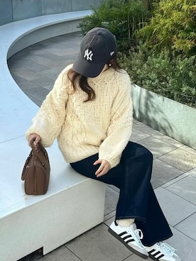 「アイテム（トップス）」を使った、ウナさん（レディース・155cm・20代）の秋コーディネート