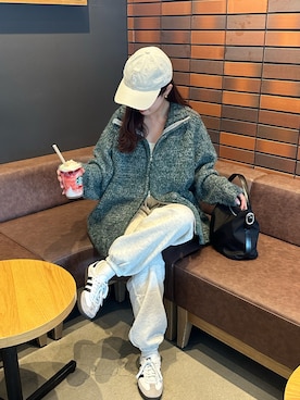 「ハーフジップ」｜ウナさん（レディース・154cm）の秋コーディネート