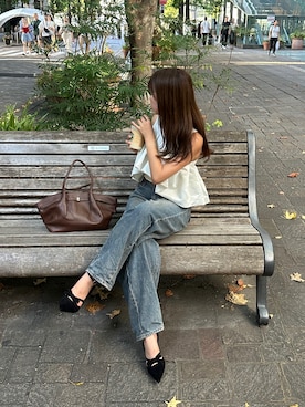 「アイテム（トップス）」を使った、ウナさん（レディース・155cm・20代）の秋コーディネート