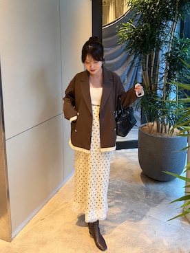 「Kastane（カスタネ）のアイテム」を使った、ウナさん（レディース・156cm）の秋コーディネート