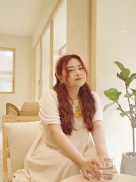 「vintage Chanelのアイテム（ネックレス、ゴールド系）」を使った、ㄙㄚㄩㄚさん（レディース・160cm）の夏コーディネート