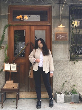 「Vintage Dior（ヴィンテージ ディオール）のアイテム」を使った、ㄙㄚㄩㄚさん（レディース・160cm）の冬コーディネート