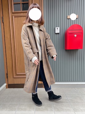 「note et silence （ノートエシロンス）のアイテム（ジャケット/アウター）」を使った、あめんぼさん（レディース・159cm）の冬コーディネート