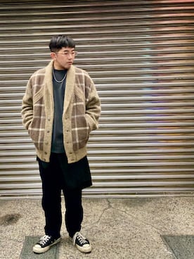 「アイテム（ダッフルコート）」を使った、Gorbinzsheさん（メンズ・170cm）の冬コーディネート