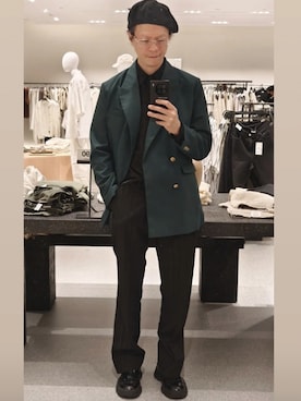 「HUGO BOSS（ヒューゴボス）のアイテム（パンツ）」を使った、Nさん（メンズ・178cm）の春コーディネート