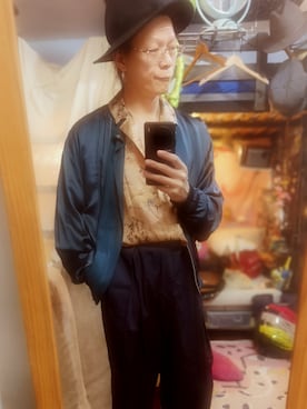 「ZARA（ザラ）のアイテム（ノーカラージャケット）」を使った、Nさん（メンズ・178cm）の春コーディネート