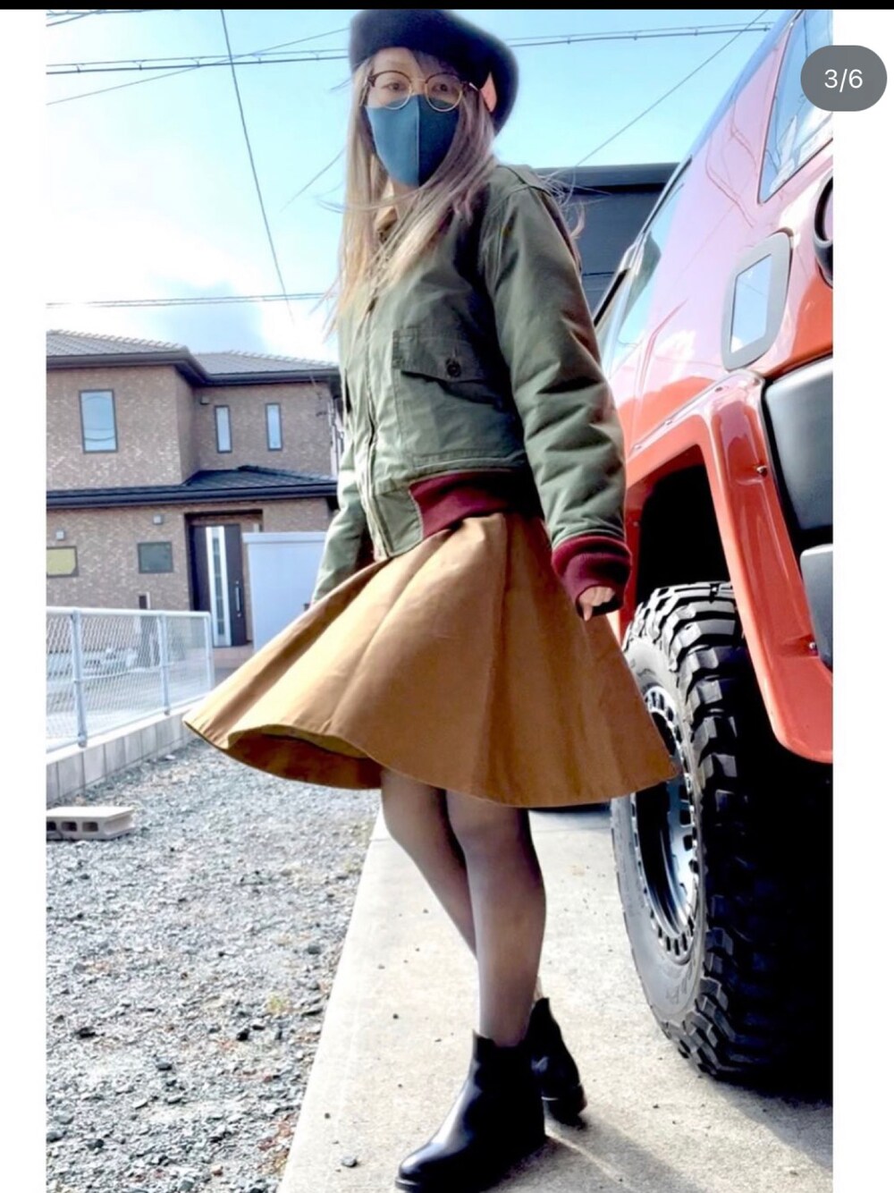 「アメカジ、B-10、サイドゴアブーツ」｜「THE H.W. DOG & CO. のアイテム（ハンチング/ベレー帽、ブラック系）」を使った、AyamiyakEさん（レディース・158cm）の夏コーディネートの1枚目の写真