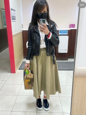 「CUSHMAN（クッシュマン）のアイテム」を使った、AyamiyakEさん（レディース・158cm）の秋コーディネート