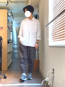 「nowm（ノウム）のアイテム（ジャケット/アウター）」を使った、k@zuさん（メンズ・165cm）の春コーディネート