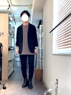 「NUMERALS（ヌメラルズ）のアイテム（パンツ）」を使った、k@zuさん（メンズ・165cm）の春コーディネート