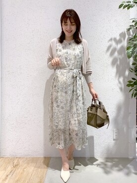「ワントーンコーディネート」｜hanaka.さん（レディース・171cm）の夏コーディネート