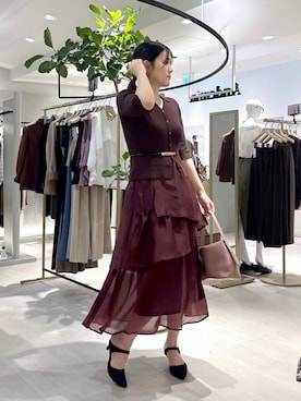 「Andemiu（アンデミュウ）のアイテム」を使った、hanaka.さん（レディース・171cm）の夏コーディネート