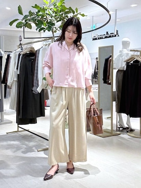 「Andemiu（アンデミュウ）のアイテム」を使った、hanaka.さん（レディース・171cm）の夏コーディネート