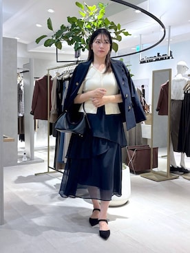 「Andemiu（アンデミュウ）のアイテム」を使った、hanaka.さん（レディース・171cm）の夏コーディネート