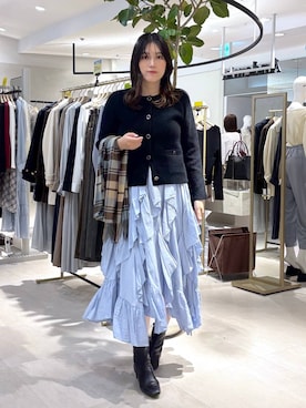 「Andemiu（アンデミュウ）のアイテム」を使った、hanaka.さん（レディース・171cm）の秋コーディネート