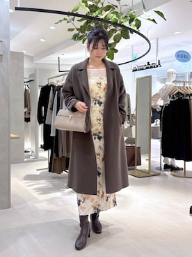 「Andemiu（アンデミュウ）のアイテム（ワンピース）」を使った、hanaka.さん（レディース・171cm）の秋コーディネート