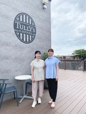 「coca（coca）（コカ）のアイテム（トップス）」を使った、北澤 希世子さん（レディース・165cm）の夏コーディネート