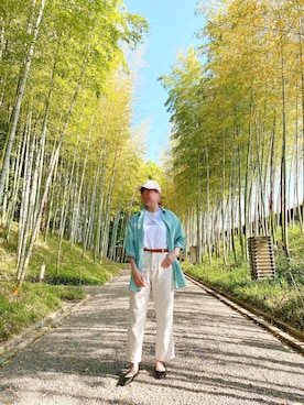 「ごきげんウィーク」｜「アイテム（バレエシューズ）」を使った、北澤 希世子さん（レディース・165cm）の春コーディネート