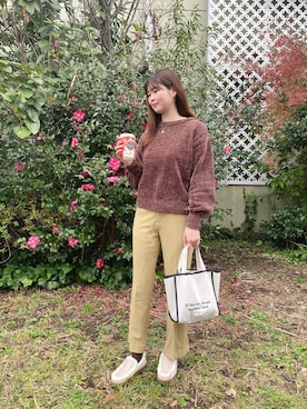 「ニット/セーター」｜北澤 希世子さん（レディース・165cm）の冬コーディネート