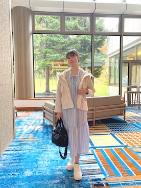 「VIS（ビス）のアイテム」を使った、北澤 希世子さん（レディース・165cm）の秋コーディネート