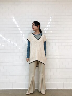 「ボーター」｜mayukoさん（レディース・158cm）の冬コーディネート