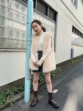 「ファーベスト」｜mayukoさん（レディース・158cm）の秋コーディネート