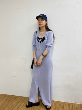 「Kastane（カスタネ）のカップ付きブラキャミ（キャミソール）」を使った、mayukoさん（レディース・158cm）の夏コーディネート