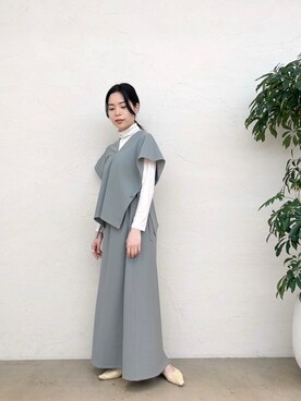 「ONEME（ワンム）のアイテム（スカート）」を使った、mayukoさん（レディース・158cm）の冬コーディネート