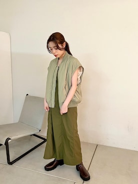 「Kastane（カスタネ）のアイテム（ジャケット/アウター）」を使った、mayukoさん（レディース・158cm）の夏コーディネート