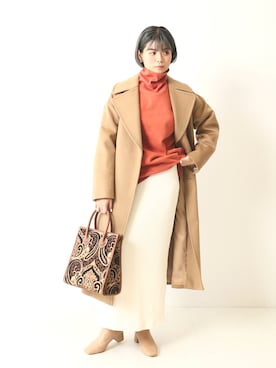 「Simplicite（サンプリシテ）のアイテム（その他アウター）」を使った、staff.sさん（レディース・165cm）の秋コーディネート