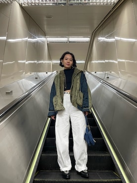 「POLO（ポロ）のアイテム」を使った、Helenさん（レディース・162cm）の冬コーディネート