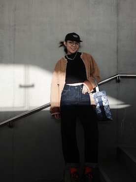 「Knuth Marf（クヌースマーフ）のアイテム」を使った、Helenさん（レディース・162cm）の冬コーディネート