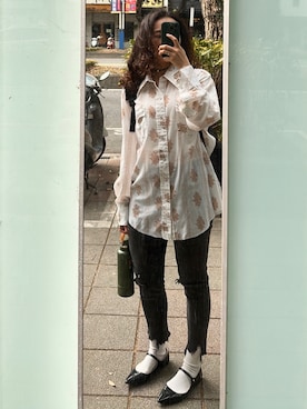 「PULL&BEAR（プルアンドベア）のアイテム（パンツ）」を使った、Helenさん（レディース・162cm）の春コーディネート