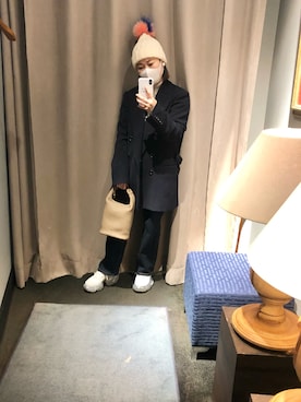 「ROBES&CONFECTIONS（ローブスコンフェクションズ）のアイテム（ジャケット/アウター）」を使った、chieさん（レディース・146cm）の冬コーディネート